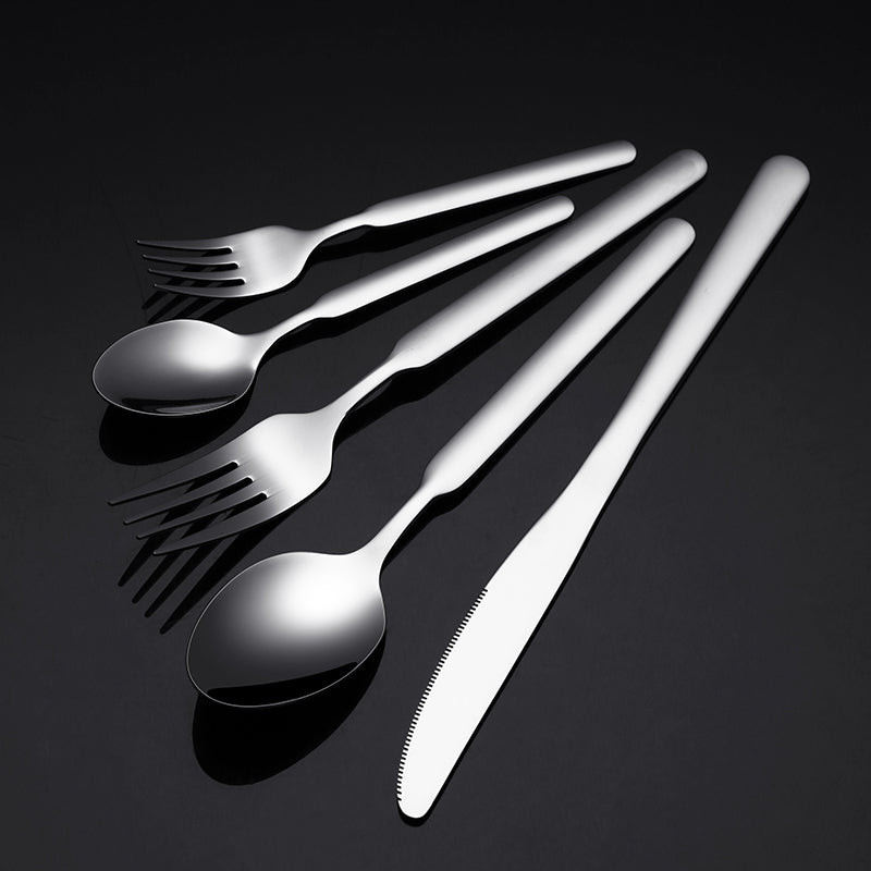 Buyer Star High Quality Stainless Steel Silverware Flatware Spoon Fork Knife Black Matte Cutlery Set