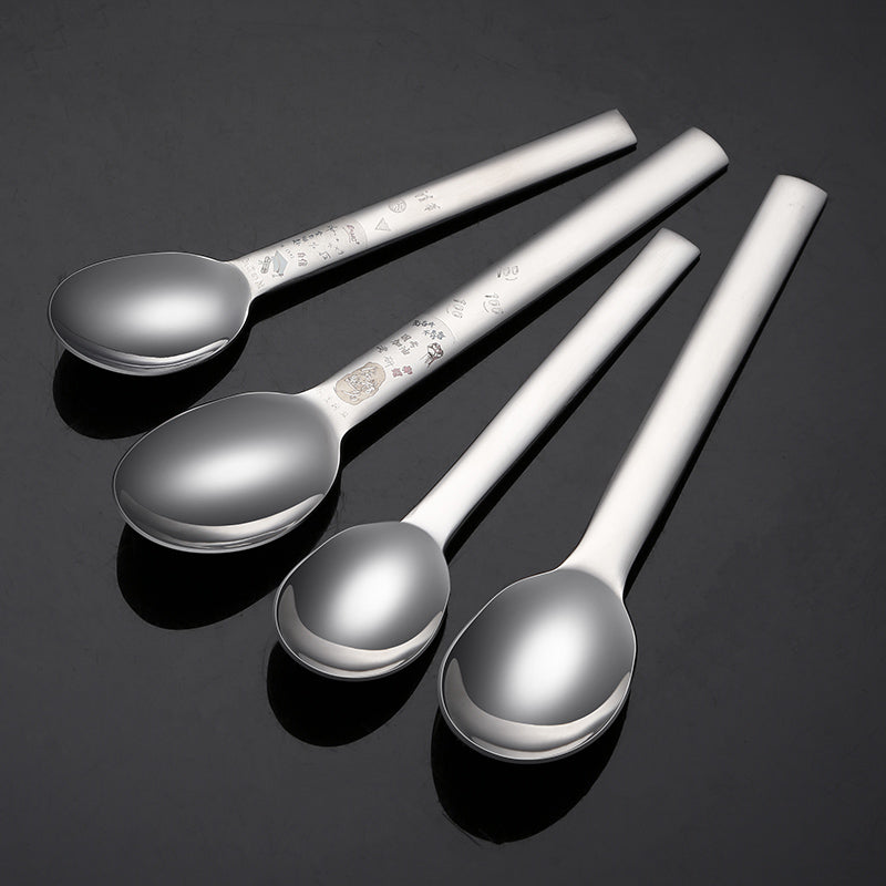 Dinner Spoons Household 304 Stainless Steel Soup Spoon Thickening Spoon Creative Rice Spoon Spoon﻿ Large Tablespoons