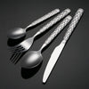 Buyer Star Silverware - Stainless Steel Argyle Cutlery Utensils Includes Forks, Knives, Spoons Perfect for Wedding & Party