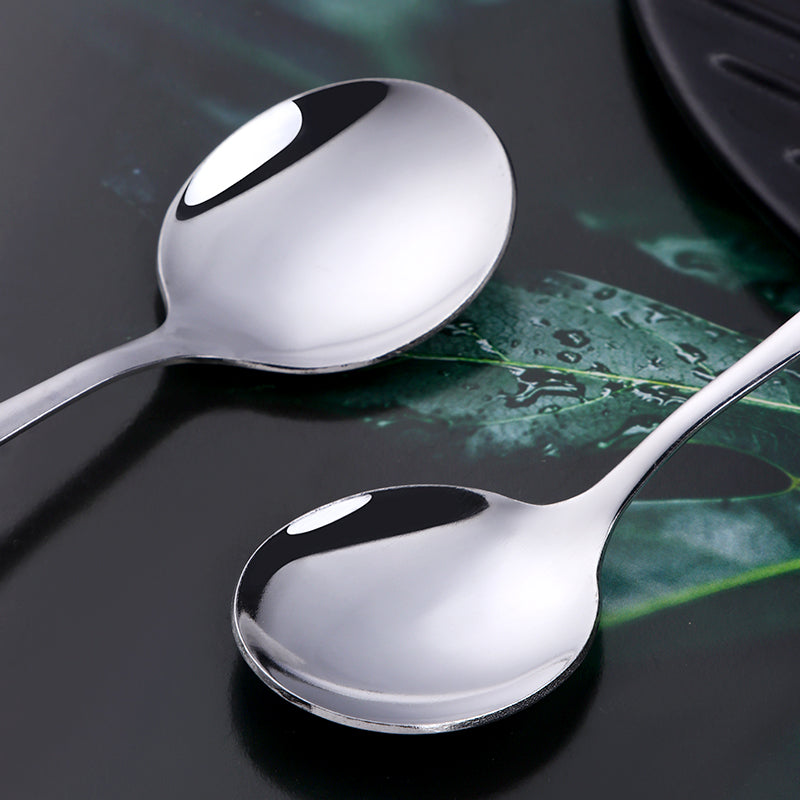  Accept Custom Logo Stainless Steel Spoon Tableware For Hotel Banquet Cutlery Sets
