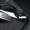 Amazon Hot Sale Silver Cutlery Set Knife Fork and Spoon  with Elegant Packing