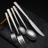 Buyer Star 5pcs Stainless Steel Cutlery Set for Hotel Wedding Party Restaurant