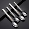 Dinner Spoons Household 304 Stainless Steel Soup Spoon Thickening Spoon Creative Rice Spoon Spoon﻿ Large Tablespoons
