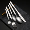Buyer Star High Quality Stainless Steel Silverware Flatware Spoon Fork Knife Black Matte Cutlery Set