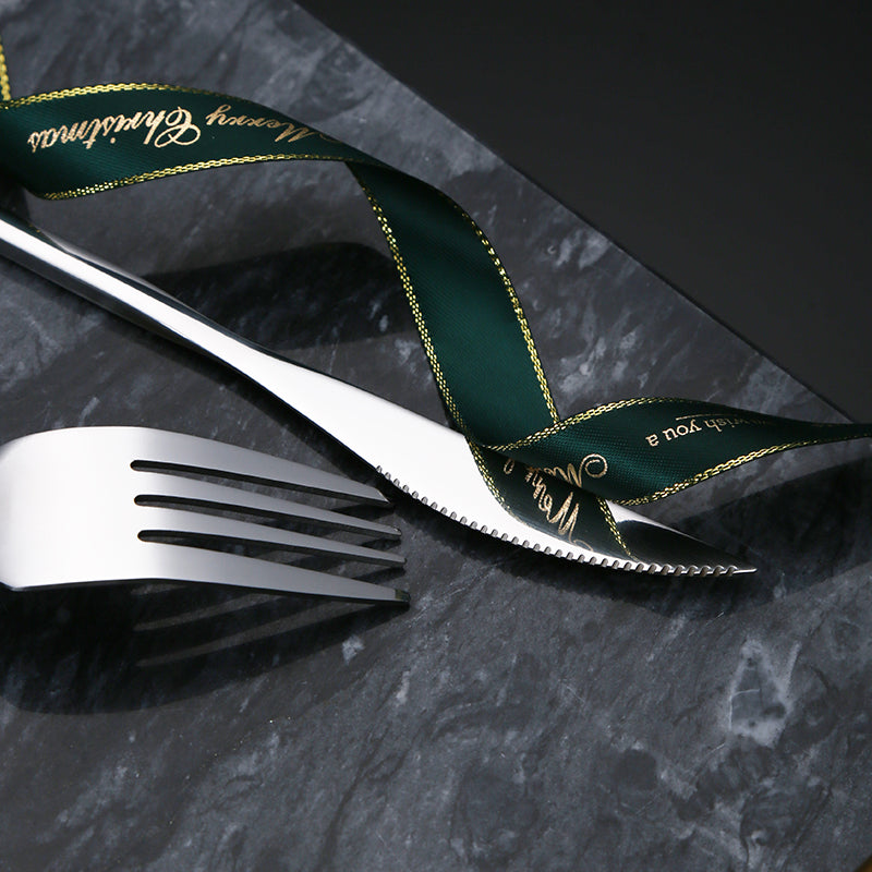 Cheap Price Stainless Tableware Flatware Silver Cutlery Dishwasher Acceptable