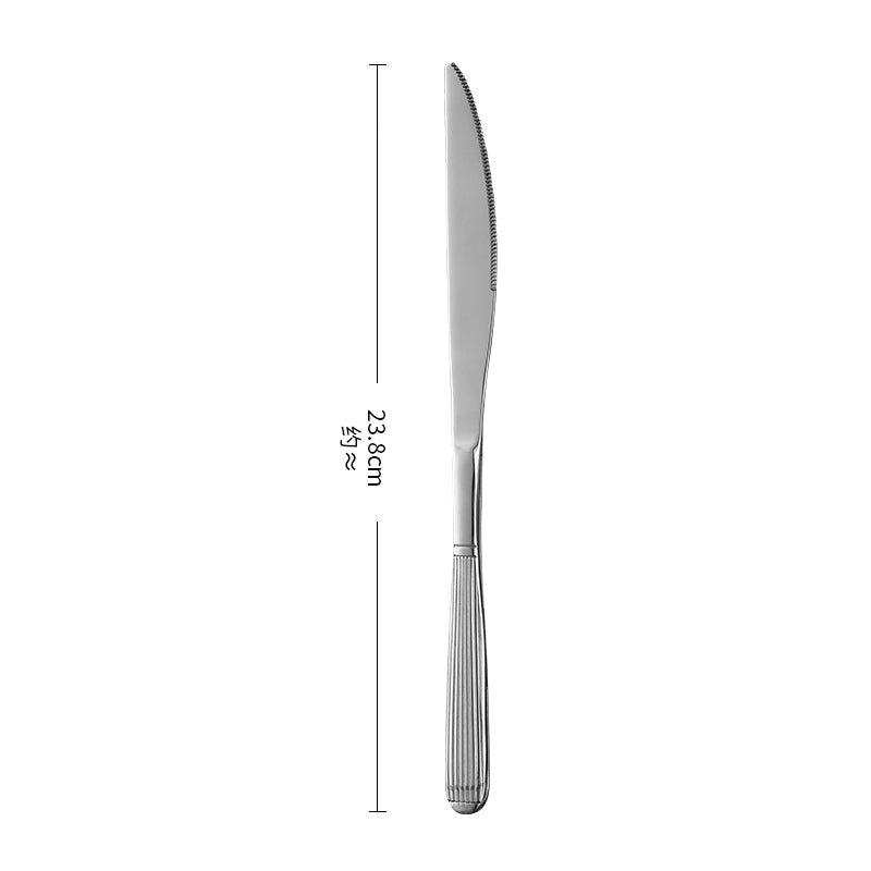 High-Density Mirror Polished Stainless Steel Cutlery Set 19-Piece Export Quality
