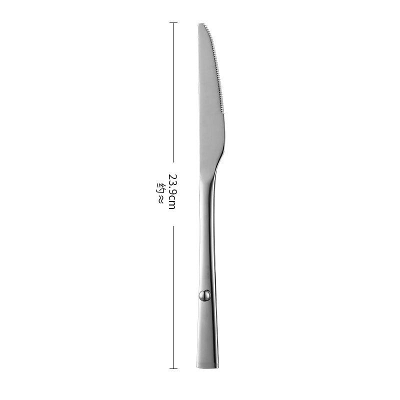 Silverware Set Service Premium Stainless Steel Flatware Set Mirror Polished Cutlery Utensil Sets Durable Kitchen Eating Tableware Sets Include Fork Knife Spoon
