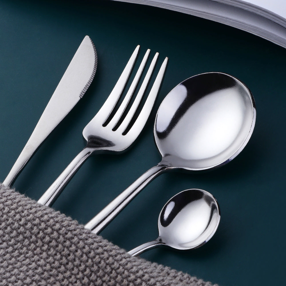 Buyer Star Hot Sale Mirror Polish Tableware Set for Wedding Party with Elegant Packing