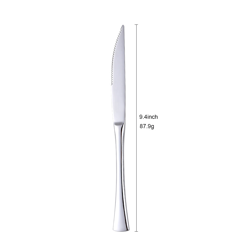 Wholesale Bulk Silverware Restaurant Hotel Knife Spoon Fork Custom Flatware Silver Gold Stainless Steel Cutlery Set
