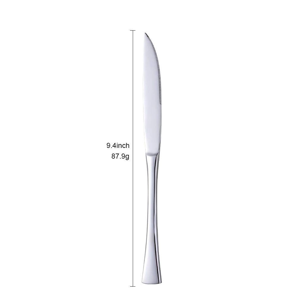 Wholesale Bulk Silverware Restaurant Hotel Knife Spoon Fork Custom Flatware Silver Gold Stainless Steel Cutlery Set