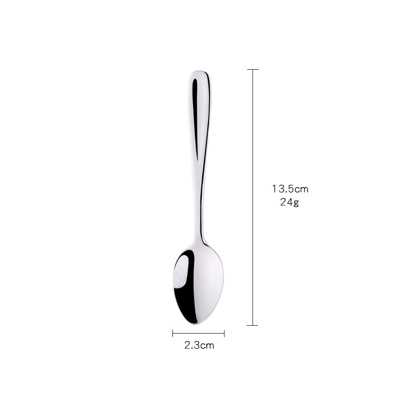 Customize colorful long handle stainless steel cocktail ice cream mixing dessert spoon shopify 50 Piece/Pieces(Min. Order)