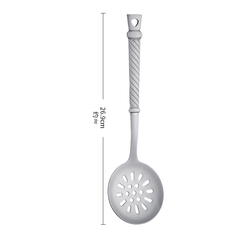 Kitchen Utensils Set, Large Cooking Utensils Set 9 Pcs Stainless Steel Spatula Soup Ladle Pasta Server Kitchen Gadgets Utensils Set