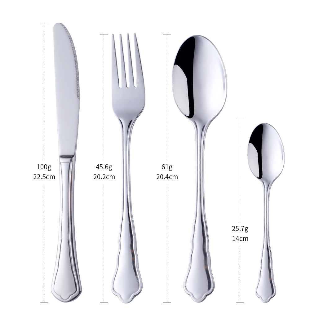 Buyer Star Hotel Wedding Flatware Stainless Steel Cutlery Silverware Spoon Set