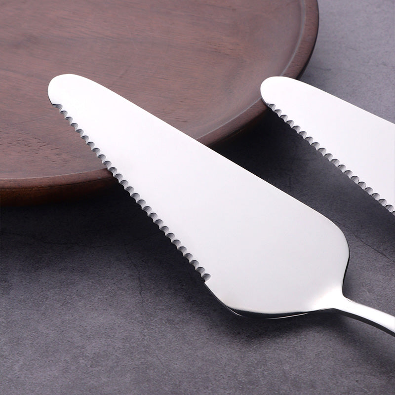 Wholesale Toothed Stainless Steel Pizza Cream Cake Shovel Baking Tools Gold Cake Knife