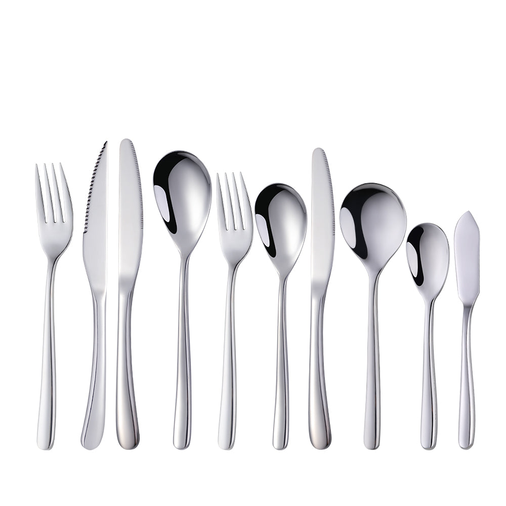 Amazon Hot Sale Stainless Flatware Luxury Gold Cutlery Dishwasher Acceptable