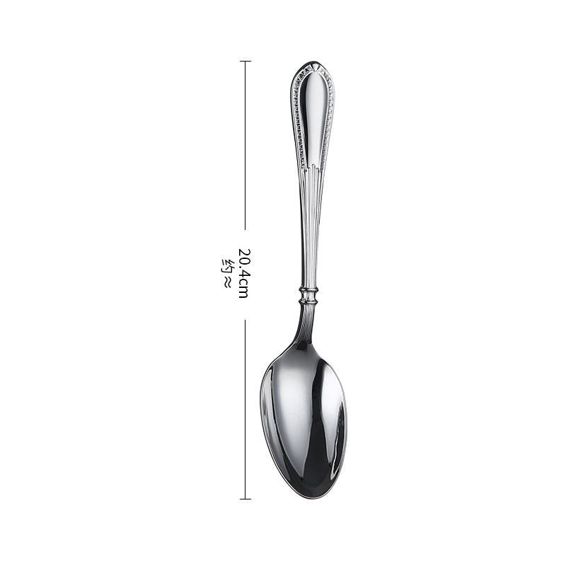 Luxury Wedding 18/0 Stainless Steel Flatware Set Custom Logo Engraving Available Elegant Silverware Collection