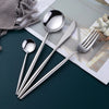 Buyer Star Hot Sale Mirror Polish Tableware Set for Wedding Party with Elegant Packing