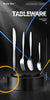 French Moonlight Wedding Cutlery Gold Silverware Elegant Flatware Set