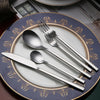 Stainless Steel Silvery SUS 410 Flatware Sets Luxury High Quality Cutlery Set