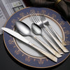 Wholesale Custom Restaurant Sliverware Mirror Polish Stainless Steel Flatware Spoons Forks And Knives Cutlery Set