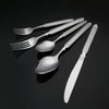 Luxury Flatware Matte Gold Painted Cutlery Set Stainless Steel