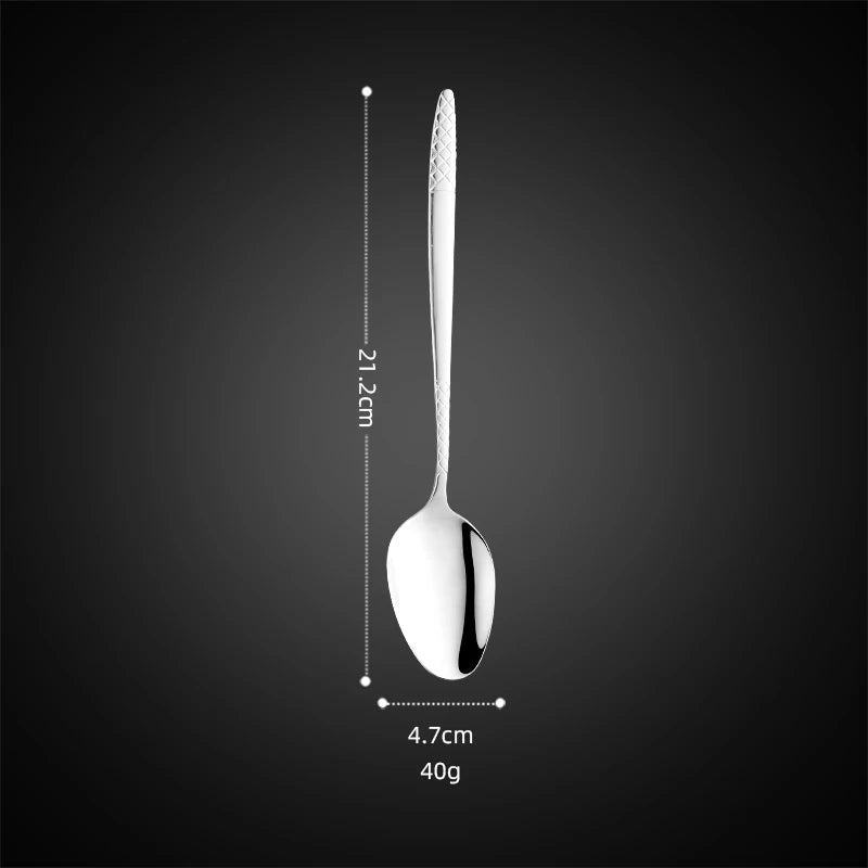 Wholesale Price Stainless Steel Wedding Banquet Plated Cutlery Silverware Flatware Spoon And Fork Set
