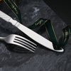 Luxury Flatware Matte Gold Painted Cutlery Set Stainless Steel