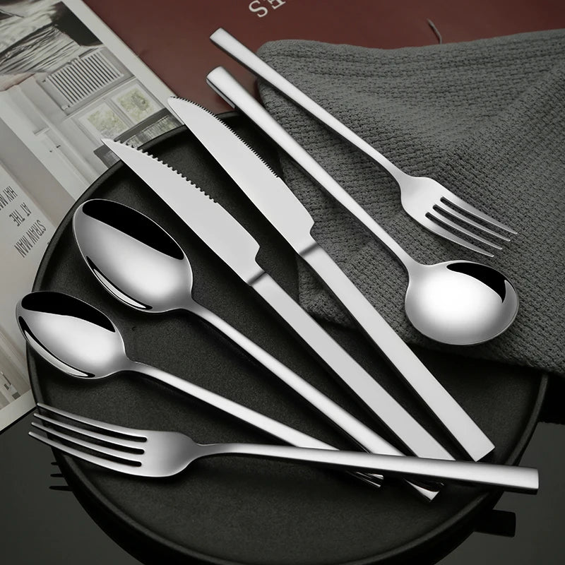 Factory Direct High Quality Middle east luxury Silverware Stainless Steel Flatware cutlery Sugar spoon