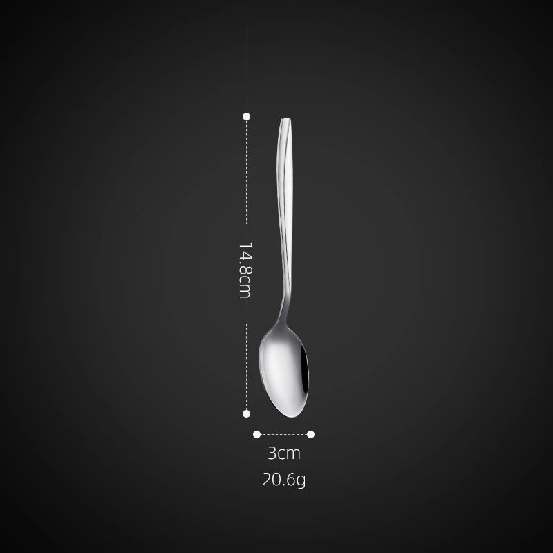 French Moonlight Wedding Cutlery Gold Silverware Elegant Flatware Set