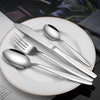 French Moonlight Wedding Cutlery Gold Silverware Elegant Flatware Set
