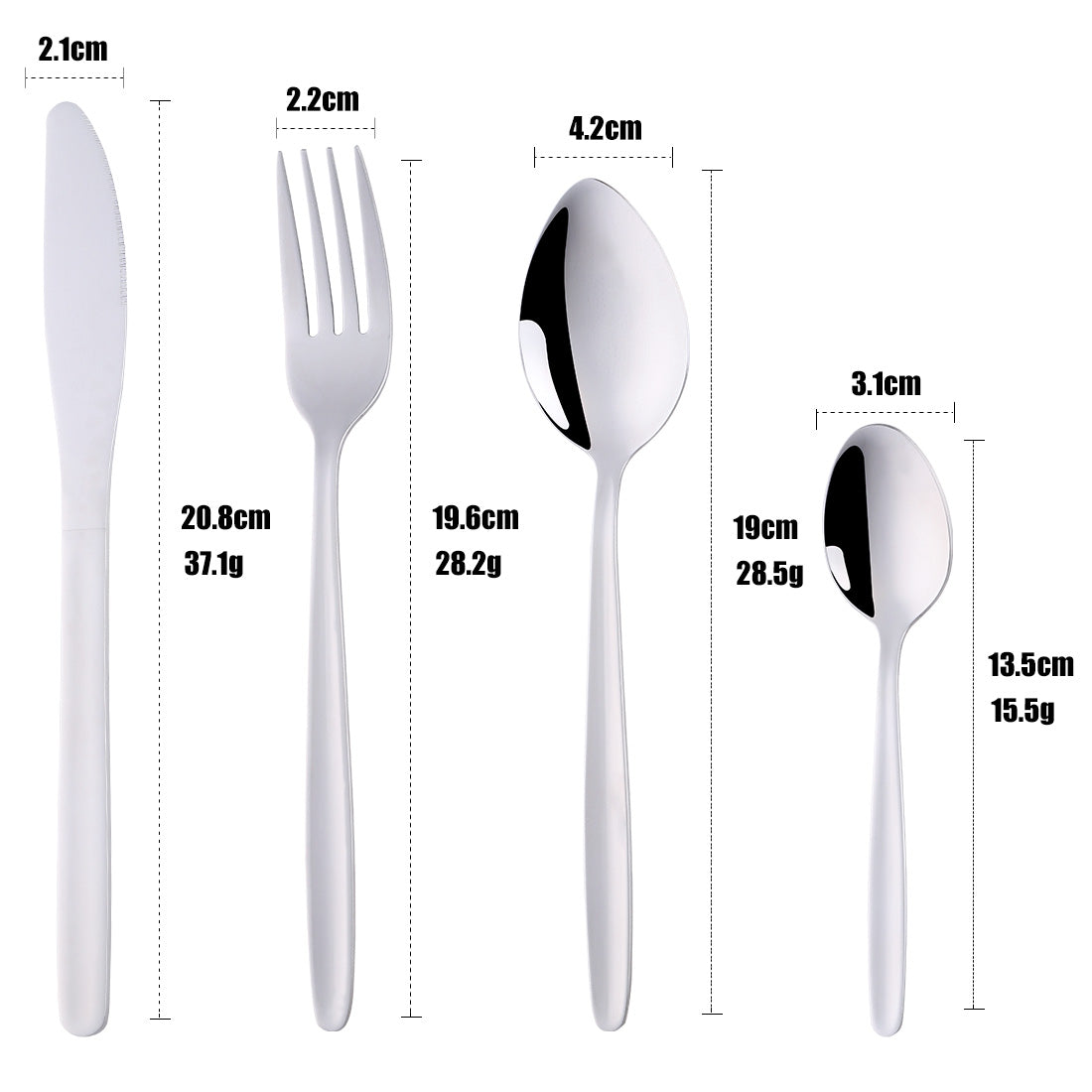 OEM/ODM Stainless Steel Travel Camping Cutlery Set Portable Silverware Set