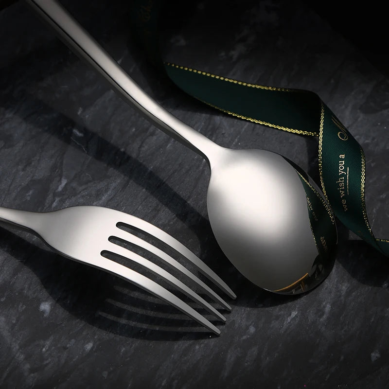 Buyer Star Stainless Steel Spoons Fork and Knife Set Hotel Restaurant Cutlery in Flatware Set