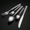 High and luxury handle wedding stainless steel vintage cutlery set flatware for rental