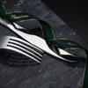 Knife Fork Spoon Silverware Hammer Handle Flatware Sets Wedding Stainless Steel Hammered Cutlery Set of 5 pcs
