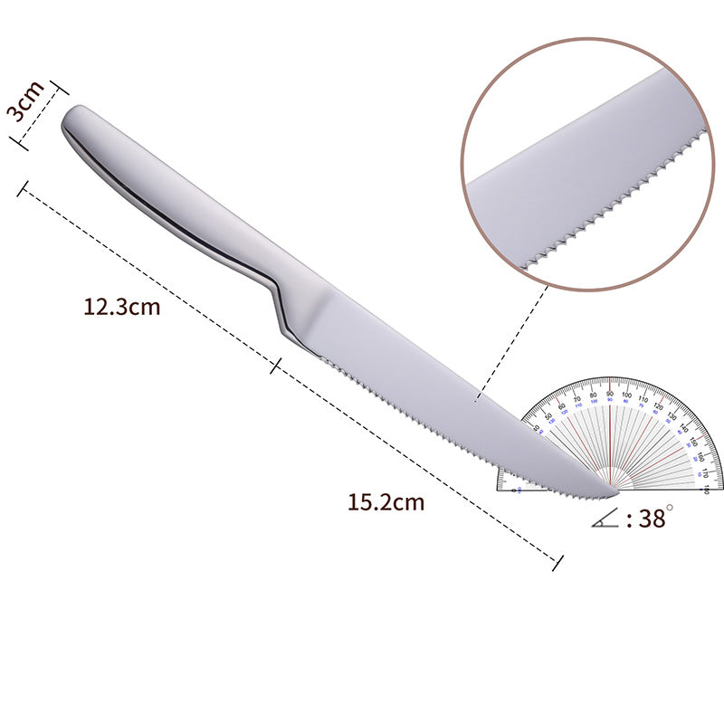 Luxury Knife Mirror Polish Stainless Steel Cutlery for Restaurant Wedding Western Tableware