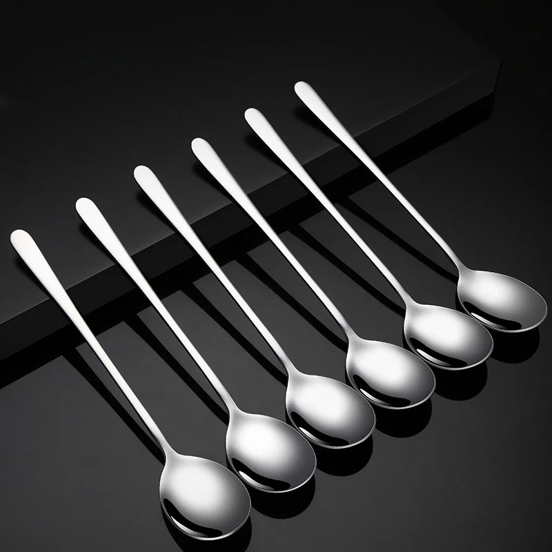 6pcs Stainless Steel Flatware Korean Spoon Fork Chopsticks Gold Cutlery Gift Box Present for Christmas Wedding Birthday