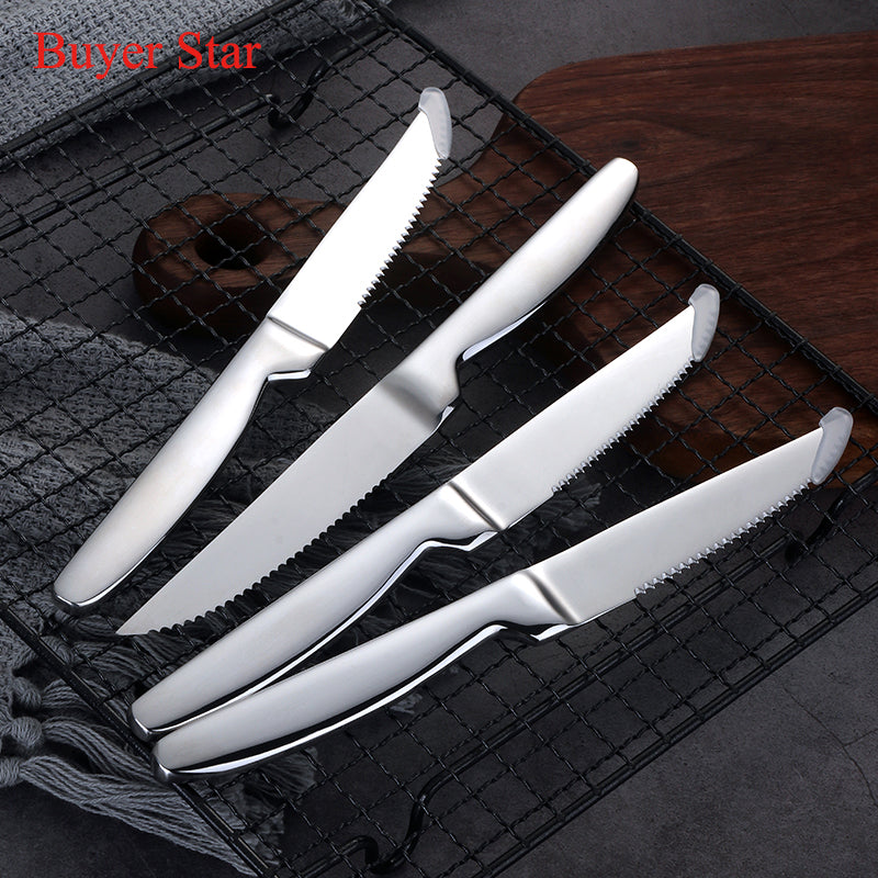 Luxury Knife Mirror Polish Stainless Steel Cutlery for Restaurant Wedding Western Tableware