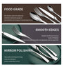 5pcs Stocked Quick Shipping Silver Western Stainless Steel Cutlery Set for Hotel Wedding Party Restaurant