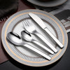 Royal Luxury Talheres Inox Cubiertos Cutlery Set portable vintage cutlery set stainless steel spoon knife kitchen set