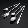 Wholesale Price Stainless Steel Wedding Banquet Plated Cutlery Silverware Flatware Spoon And Fork Set