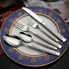 Luxury Flatware Matte Gold Painted Cutlery Set Stainless Steel