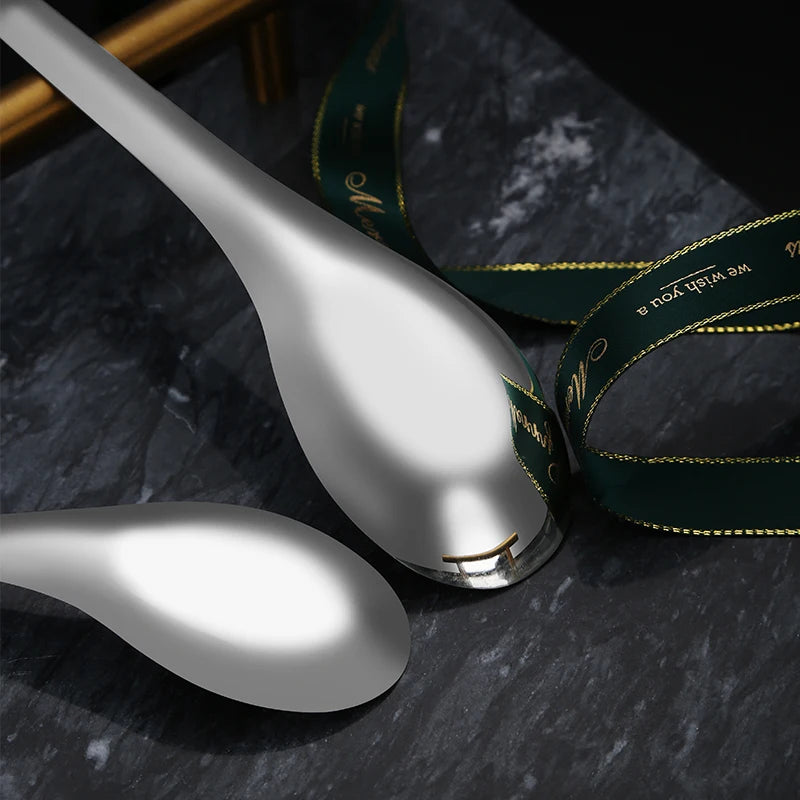 Spoon Set Stainless Steel Cutlery Sets Luxury High quality wholesale flatware set stainless steel cutlery
