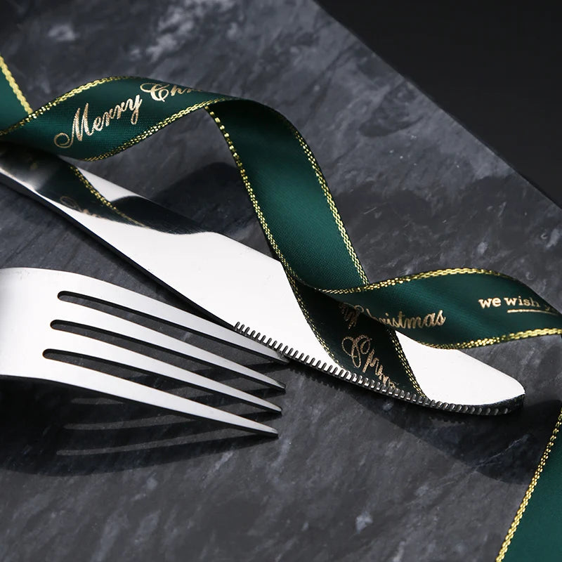 Wholesale Custom Restaurant Sliverware Mirror Polish Stainless Steel Flatware Spoons Forks And Knives Cutlery Set