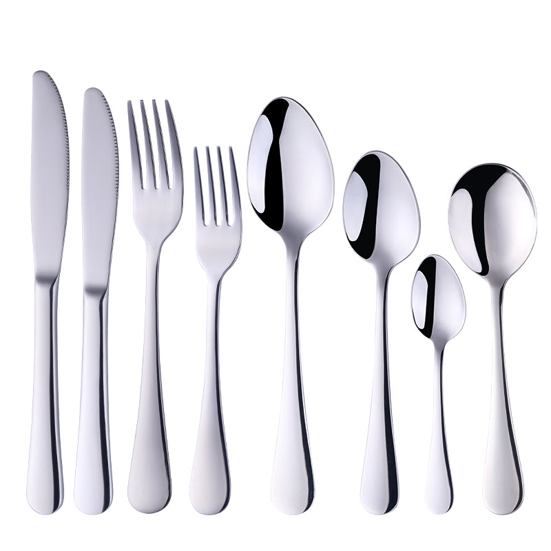 Buyer Star Bulk Silverware Fork Spoon Knife Flatware Set Stainless Steel 18/10 Utensils Cutlery Set For Hotel