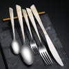 Wholesale Custom Restaurant Sliverware Mirror Polish Stainless Steel Flatware Spoons Forks And Knives Cutlery Set