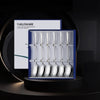 6pcs Stainless Steel Flatware Korean Spoon Fork Chopsticks Gold Cutlery Gift Box Present for Christmas Wedding Birthday