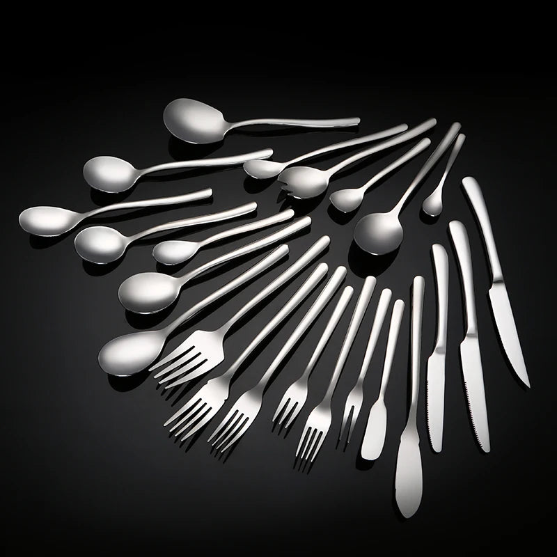 Buyer Star Stainless Steel Spoons Fork and Knife Set Hotel Restaurant Cutlery in Flatware Set