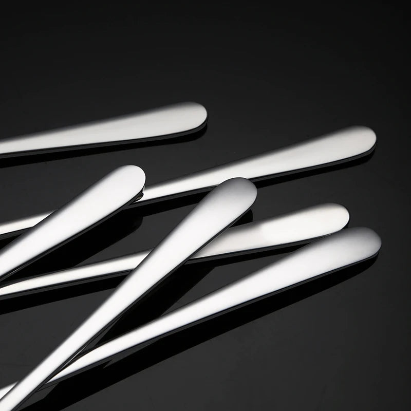 6pcs Stainless Steel Flatware Korean Spoon Fork Chopsticks Gold Cutlery Gift Box Present for Christmas Wedding Birthday