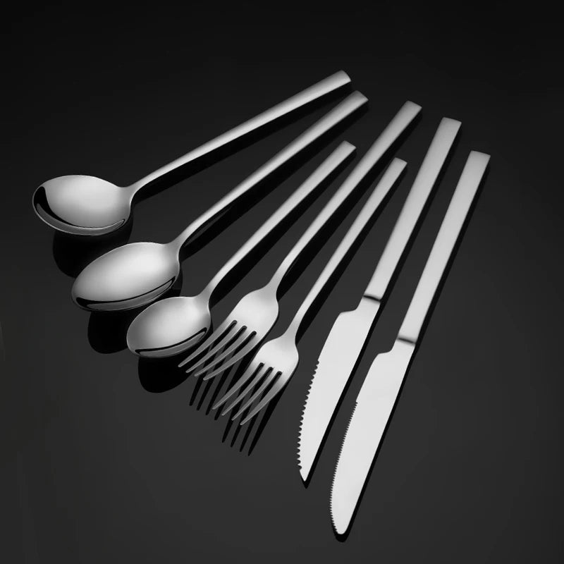 Factory Direct High Quality Middle east luxury Silverware Stainless Steel Flatware cutlery Sugar spoon