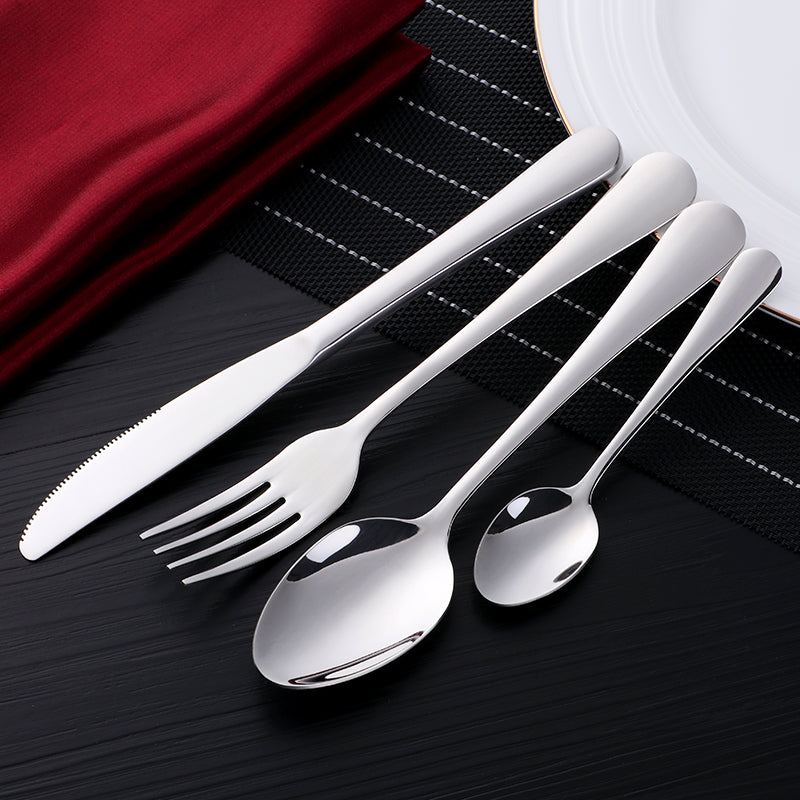 Buyer Star Bulk Silverware Fork Spoon Knife Flatware Set Stainless Steel 18/10 Utensils Cutlery Set For Hotel
